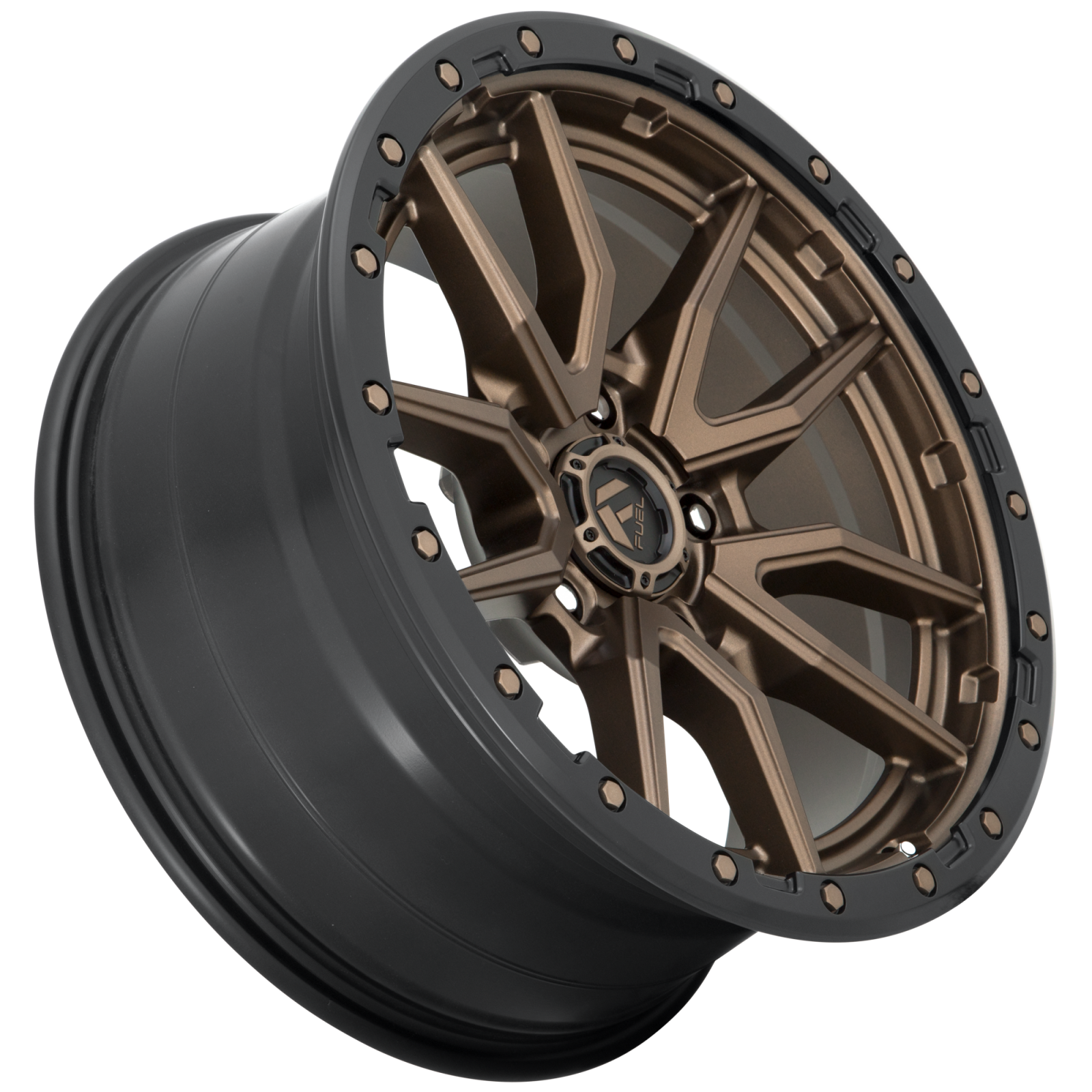 Aluminum 17X9 Rebel D681 Matte Bronze Black Bead Ring Fuel Off Road Wheels-28
