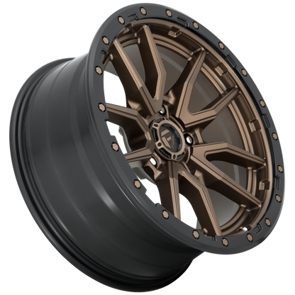 Aluminum 17X9 Rebel D681 Matte Bronze Black Bead Ring Fuel Off Road Wheels-28