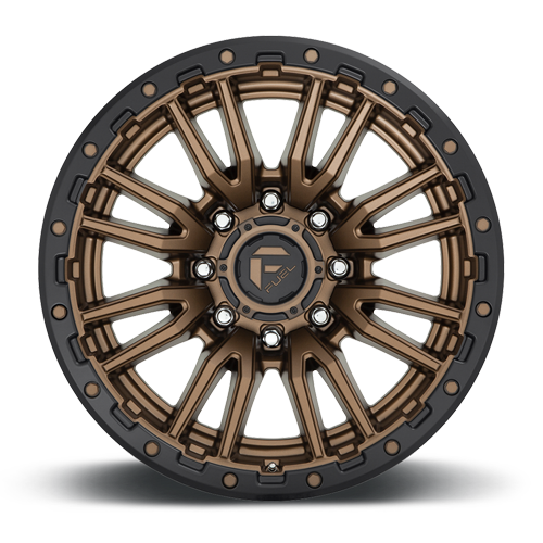 Aluminum 20X10 Rebel D681 Matte Bronze Black Bead Ring Fuel Off Road Wheels-11