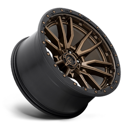 Aluminum 20X9 Rebel D681 Matte Bronze Black Bead Ring Fuel Off Road Wheels-7