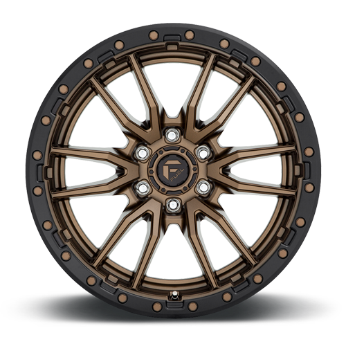 Aluminum 20X9 Rebel D681 Matte Bronze Black Bead Ring Fuel Off Road Wheels-8