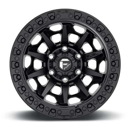 Aluminum 15X8 Covert D694 Matte Black Fuel Off Road Wheels-8