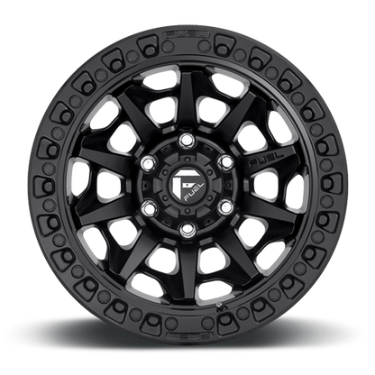Aluminum 15X8 Covert D694 Matte Black Fuel Off Road Wheels-8