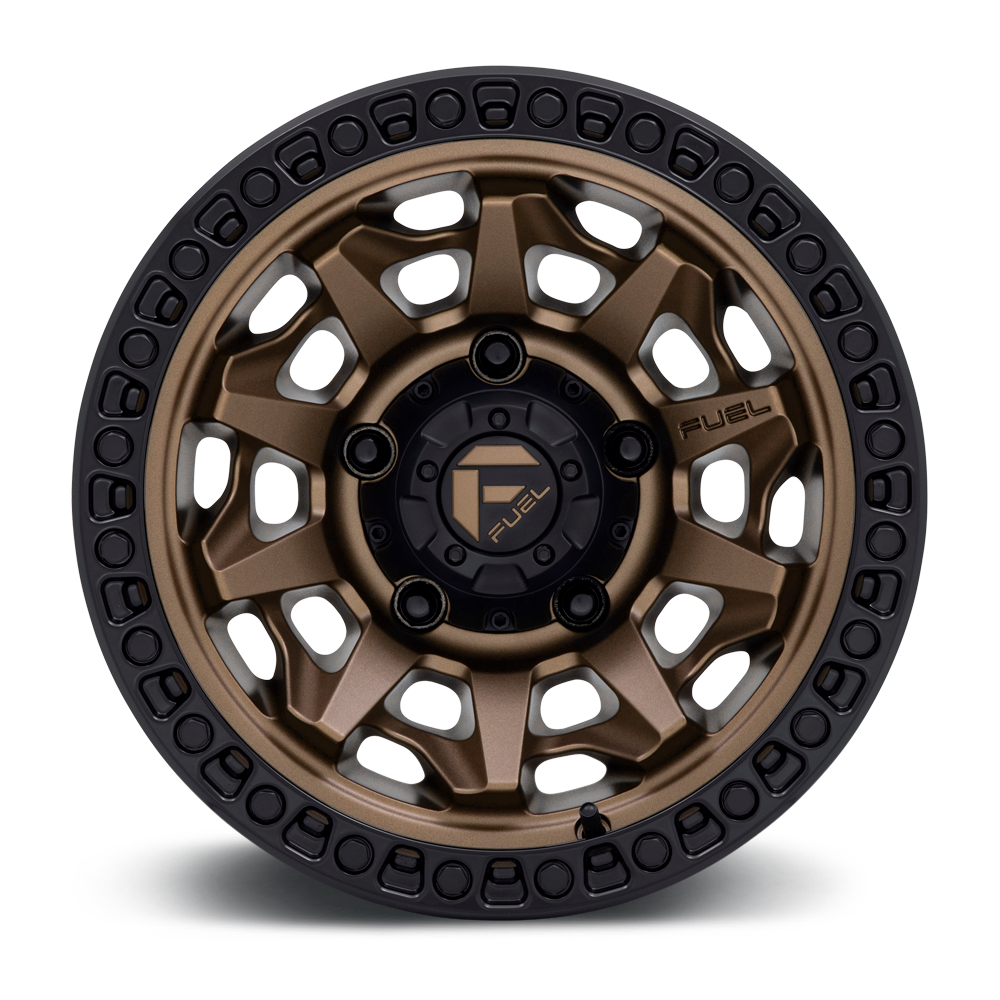 Aluminum 15X8 Covert D696 Matte Bronze Black Bead Ring Fuel Off Road Wheels-11