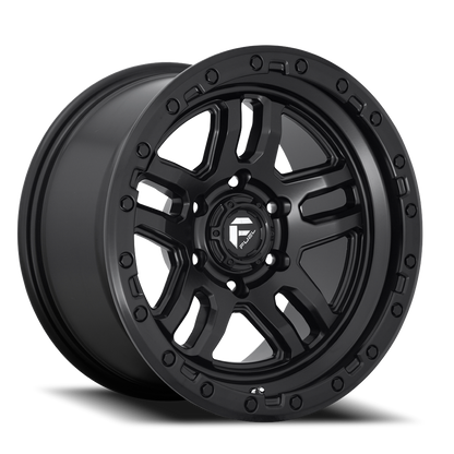 Aluminum 17X9 AMMO D700 Matte Black Fuel Off Road Wheels-6