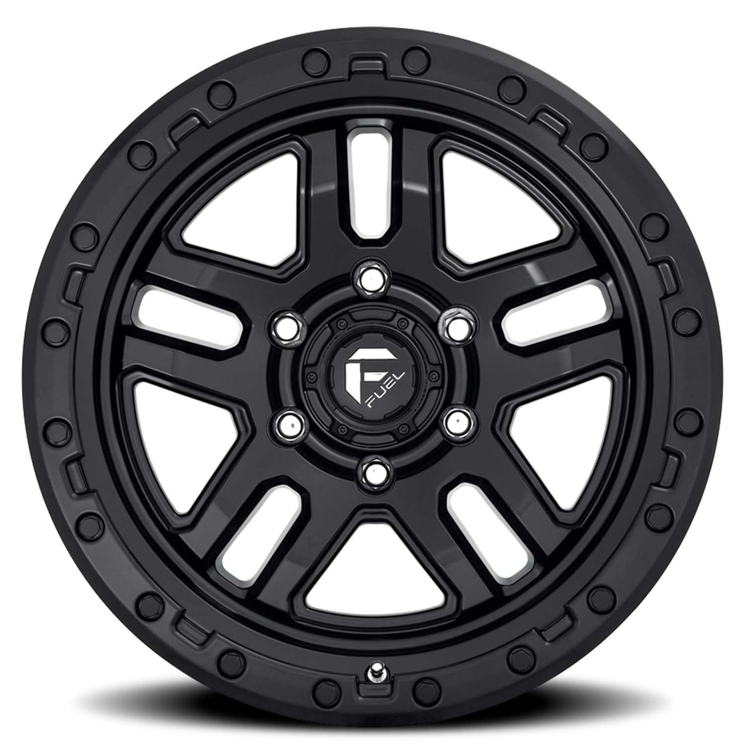 Aluminum 17X9 AMMO D700 Matte Black Fuel Off Road Wheels-8