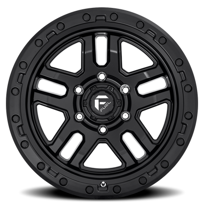 Aluminum 17X9 AMMO D700 Matte Black Fuel Off Road Wheels-8