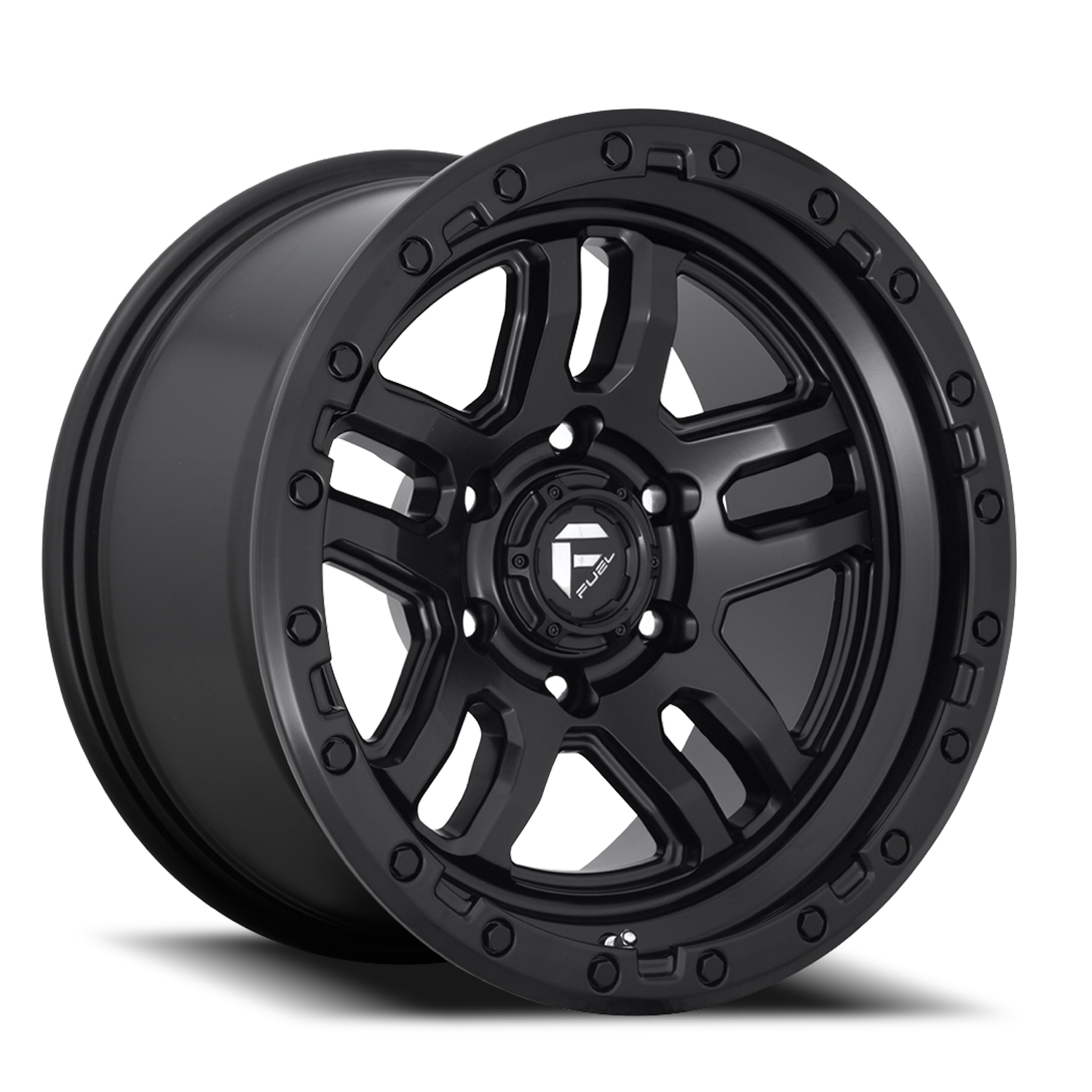 Aluminum 17X9 AMMO D700 Matte Black Fuel Off Road Wheels