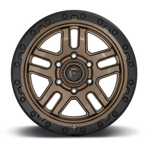 Aluminum 17X9 AMMO D702 Matte Bronze W/Black Bead Ring Fuel Off Road Wheels-20