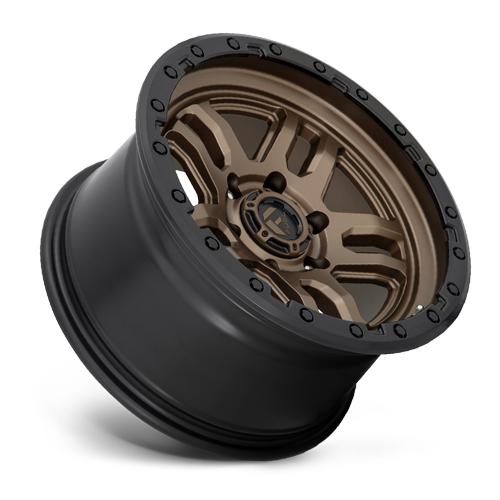 Aluminum 17X9 AMMO D702 Matte Bronze W/Black Bead Ring Fuel Off Road Wheels-16