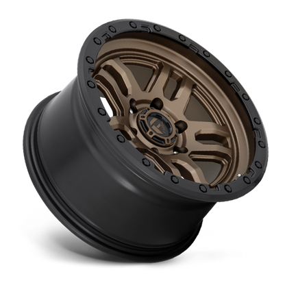 Aluminum 17X9 AMMO D702 Matte Bronze W/Black Bead Ring Fuel Off Road Wheels-13