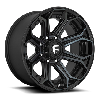 Aluminum 18X9 Siege D704 Gloss Black Machined Double Dark Tint Fuel Off Road Wheels-18