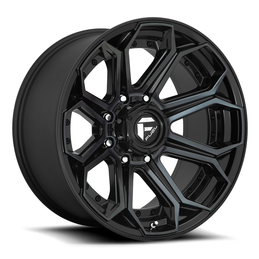 Aluminum 18X9 Siege D704 Gloss Black Machined Double Dark Tint Fuel Off Road Wheels-15