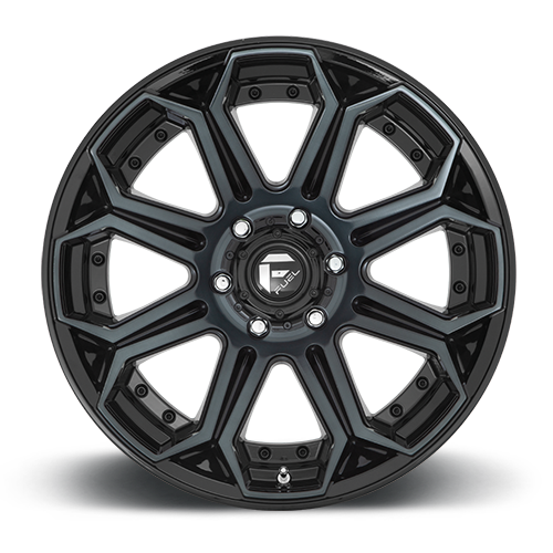 Aluminum 18X9 Siege D704 Gloss Black Machined Double Dark Tint Fuel Off Road Wheels-5