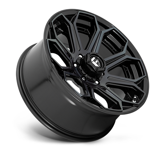 Aluminum 18X9 Siege D704 Gloss Black Machined Double Dark Tint Fuel Off Road Wheels-1