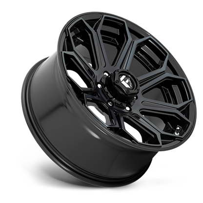 Aluminum 20X10 Siege D704 Gloss Black Machined Double Dark Tint Fuel Off Road Wheels-1