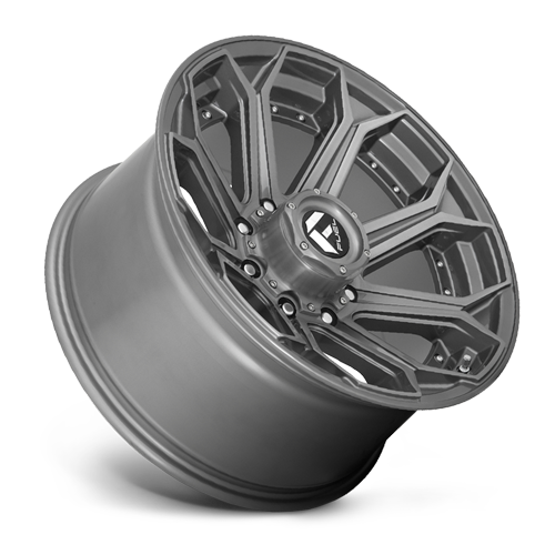 Aluminum 18X9 Siege D705 Brushed Gunmetal Gray Tinted Clear Fuel Off Road Wheels-16