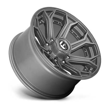 Aluminum 18X9 Siege D705 Brushed Gunmetal Gray Tinted Clear Fuel Off Road Wheels-13