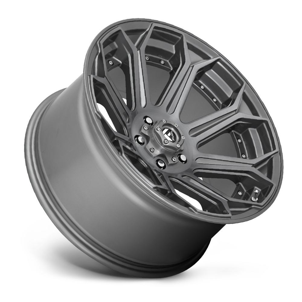 Aluminum 18X9 Siege D705 Brushed Gunmetal Gray Tinted Clear Fuel Off Road Wheels-7
