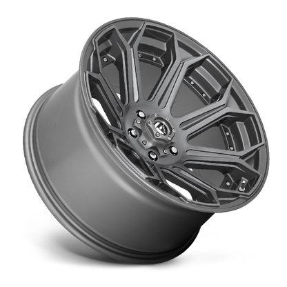 Aluminum 18X9 Siege D705 Brushed Gunmetal Gray Tinted Clear Fuel Off Road Wheels-7