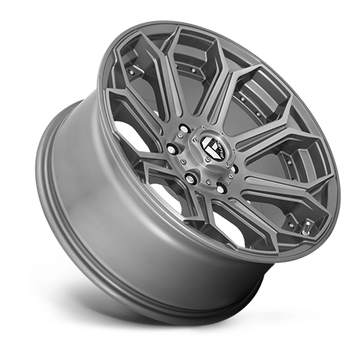 Aluminum 18X9 Siege D705 Brushed Gunmetal Gray Tinted Clear Fuel Off Road Wheels-1