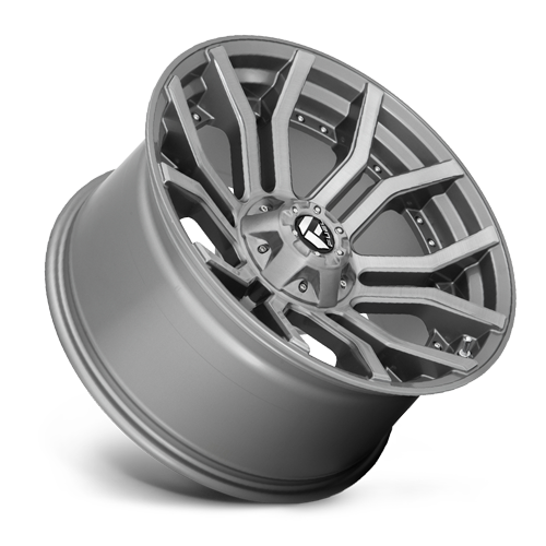 Aluminum 20X10 Rage Platinum D713 Brushed Gunmetal Gray Tinted Clear Fuel Off Road Wheels-13