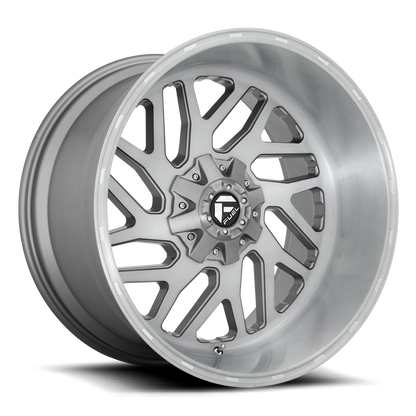 Aluminum 20X12 Triton Platinum D715 Brush Gunmetal Gray/Clear Tint Fuel Off Road Wheels-6