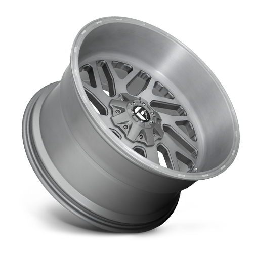 Aluminum 20X12 Triton Platinum D715 Brush Gunmetal Gray/Clear Tint Fuel Off Road Wheels-7