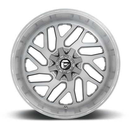 Aluminum 20X12 Triton Platinum D715 Brush Gunmetal Gray/Clear Tint Fuel Off Road Wheels-8