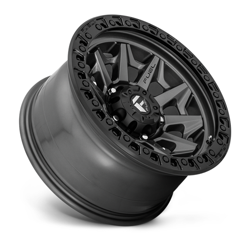 Aluminum 20X10 Covert D716 Matte Gunmetal Gray Black Bead Ring Fuel Off Road Wheels-10