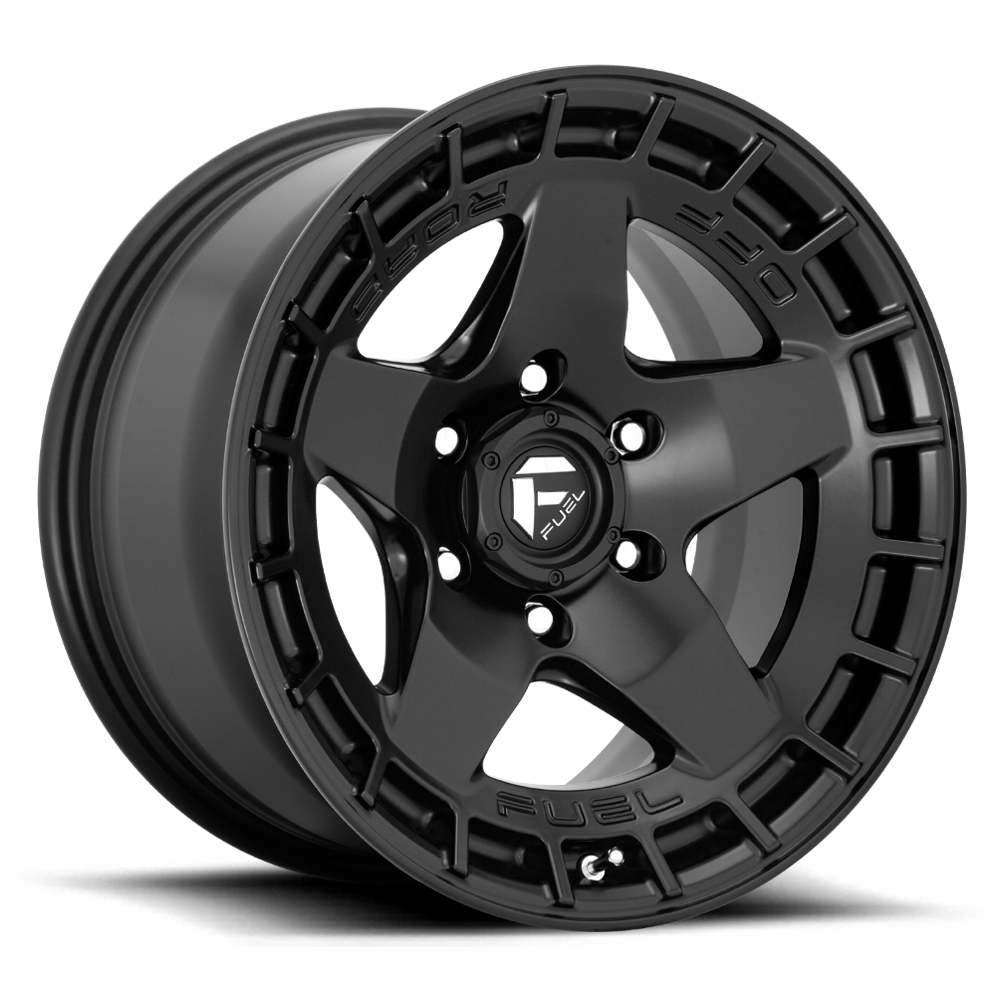 Aluminum 17X9 Warp D733 Satin Black Fuel Off Road Wheels-12