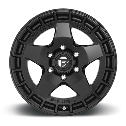 Aluminum 17X9 Warp D733 Satin Black Fuel Off Road Wheels-8