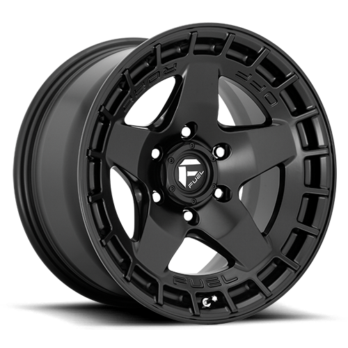 Aluminum 17X9 Warp D733 Satin Black Fuel Off Road Wheels-3