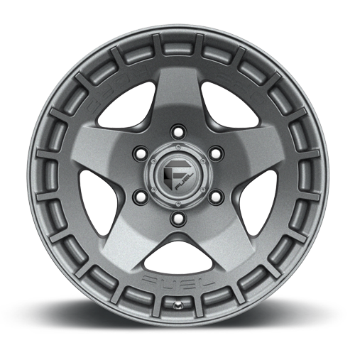 Aluminum 17X9 Warp D734 Matte Gunmetal Gray Fuel Off Road Wheels-8