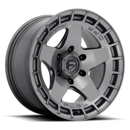 Aluminum 17X9 Warp D734 Matte Gunmetal Gray Fuel Off Road Wheels-3