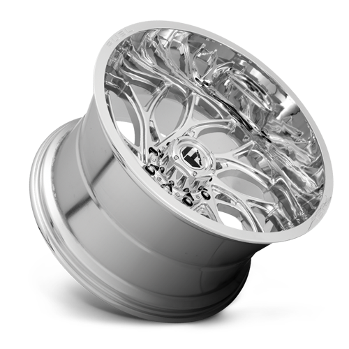 Aluminum 20X10 Runner D740 Chrome Fuel Off Road Wheels-4