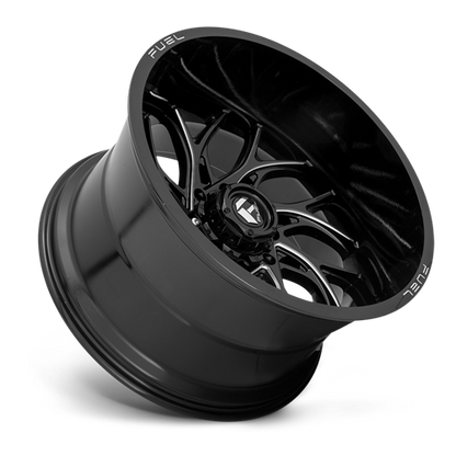 Aluminum 20X10 Runner D741 Gloss Black Milled Fuel Off Road Wheels-4