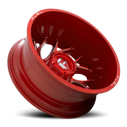 Dually 20X8.25 Runner Dually D742 Candy Red Milled Fuel Off Road Wheels-13