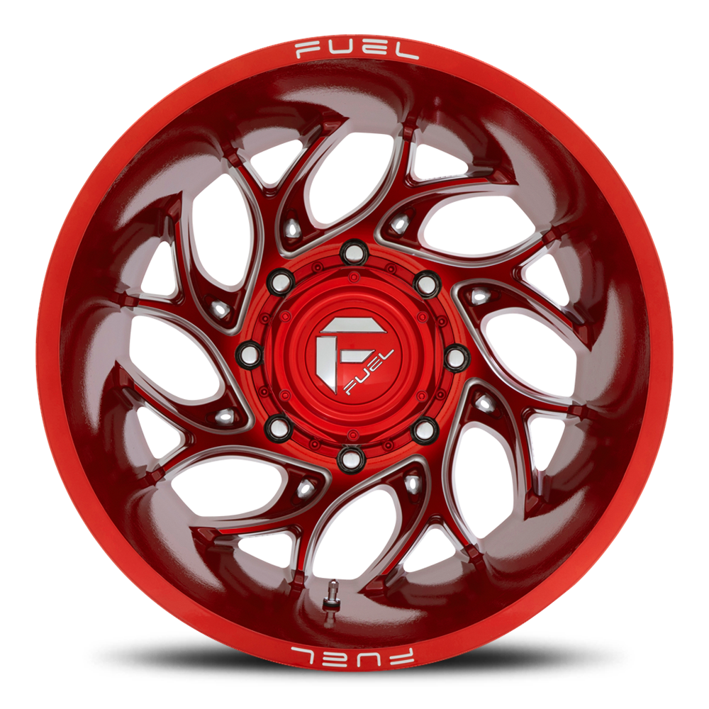 Dually 20X8.25 Runner Dually D742 Candy Red Milled Fuel Off Road Wheels-2
