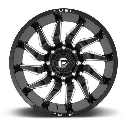 Aluminum 20X10 Saber D744 Gloss Black Milled Fuel Off Road Wheels-11