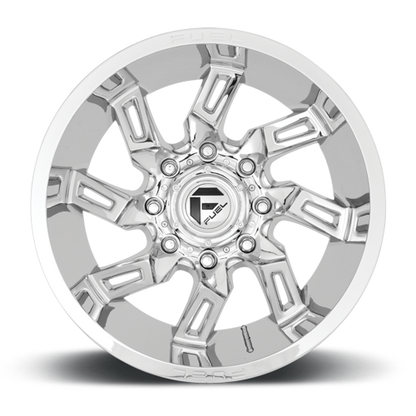 Aluminum 20X10 Lockdown D746 Chrome Fuel Off Road Wheels-17