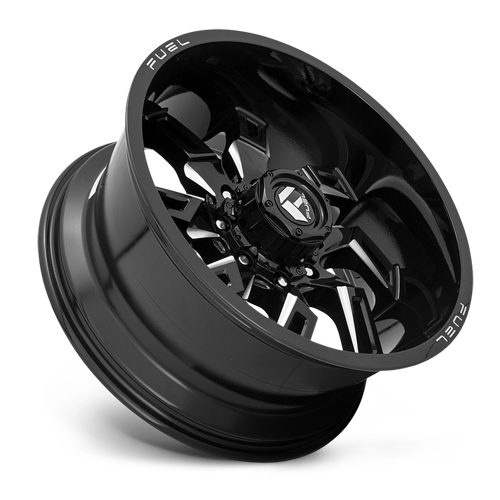 Aluminum 20X10 Lockdown D747 Gloss Black Milled Fuel Off Road Wheels-19