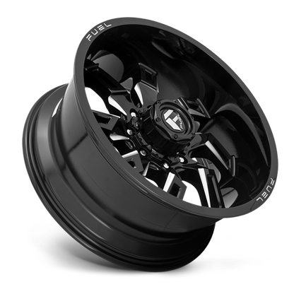 Aluminum 20X10 Lockdown D747 Gloss Black Milled Fuel Off Road Wheels-1
