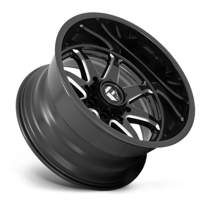Aluminum 20X10 Hammer D749 Gloss Black Milled Fuel Off Road Wheels-4