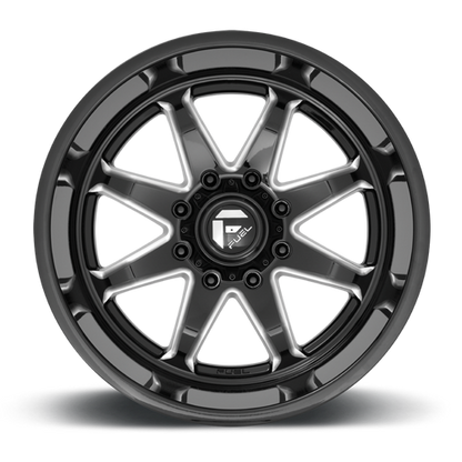Aluminum 20X10 Hammer D749 Gloss Black Milled Fuel Off Road Wheels-5