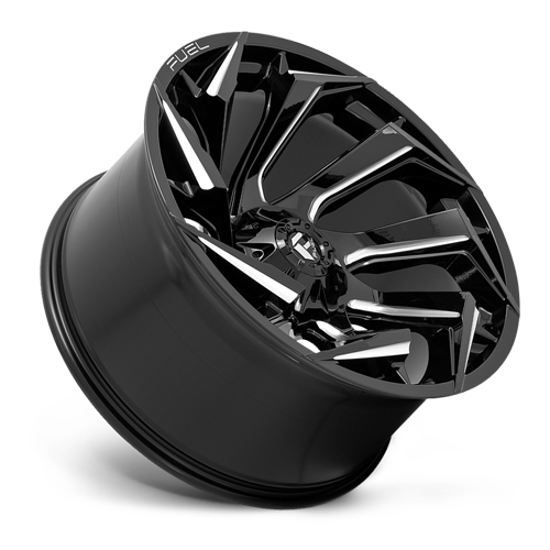 Aluminum 15X8 Reaction D753 Gloss Black/Milled Fuel Off Road Wheels-7