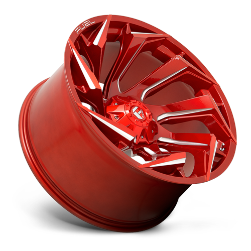 Aluminum 15X8 Reaction D754 Candy Red/Milled Fuel Off Road Wheels-1
