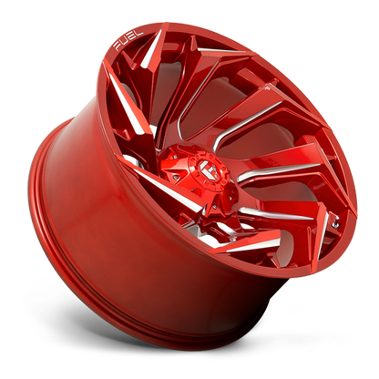 Aluminum 15X8 Reaction D754 Candy Red/Milled Fuel Off Road Wheels-7