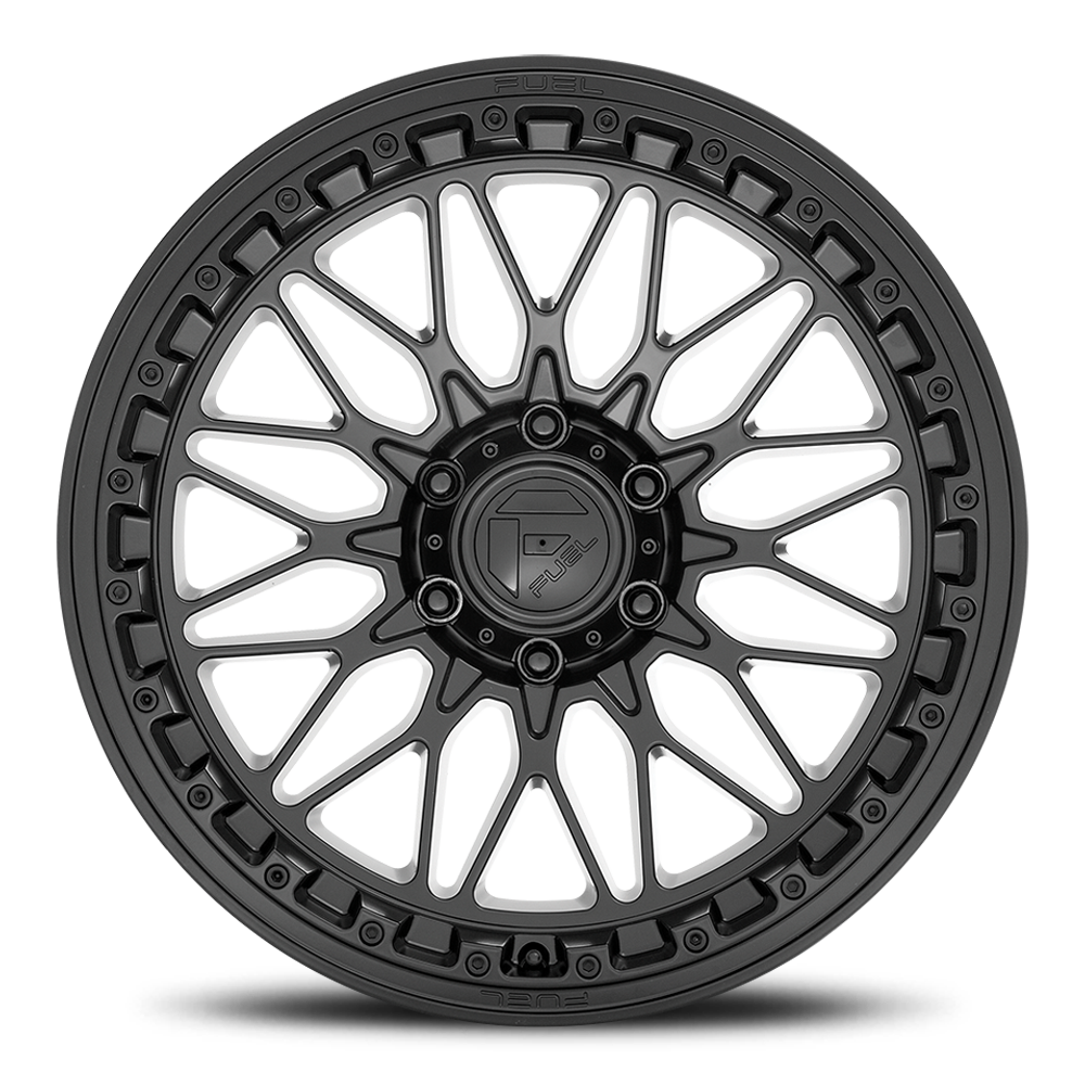 Aluminum 17X9 Trigger D757 Matte Black Fuel Off Road Wheels-11