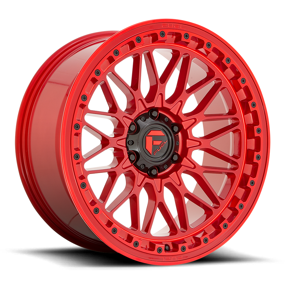 Aluminum 17X9 Trigger D758 Candy Red Fuel Off Road Wheels-9